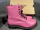 Dr. Martens Doc 1460 Pascal Boots Womens Size 8 Pink Leather Boot NEW NWOB