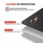 Fire Pit Grill Pad Protective Mats BBQ Fireproof Grilling Mat Outdoor Foldable