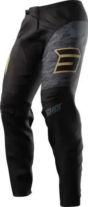 Shot Devo Matrix Motocross Pants, black-gold, Size 38 for Men Black Gold