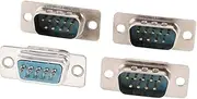 XYWHPGV Replacement Solder Type VGA DB9 9 Pin Male Connector Adapter 4 Pcs(47c75 faf49 d3874 7025f 360e4 4fa9c