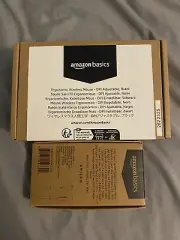Amazon Basics Ergonomic Wireless Mouse & USB Type-C To Type C 2.0 Cable 6ft