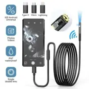 Camera Endoscope Inspection Android Borescope Hd Wifi Ios Waterproof 1080p Lens
