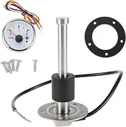 X AUTOHAUX 130mm Fuel Sending Unit and Gauge Kit 240-33 Ohms 5.1" Boat Fuel Tank Sending Unit Fuel Water Level Sensor and Fuel Gauge for Boat Car Truck RV