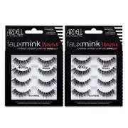 Ardell False Lashes Faux Mink Demi Wispies Multipack 4 pairs -NEW (2 PACKS)