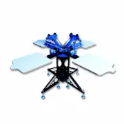 4 Color 4 Station Silk Screen printing Machine Printing Press T-shirt Printer