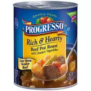 Progresso Beef Pot Roast with Country Vegetables Soup, Rich and Hearty Canned So
