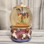 Gift Gallery Musical Water Snow Globe Horse Carousel - Vintage Kmart - In Box