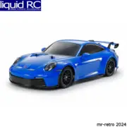 Tamiya 47496A 1/10 RC Porsche 911 GT3 992 Blue Painted Body TT-02
