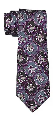 Emilio Pucci Multicolored Floral Tapestry Artsy Tie
