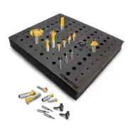 Router Bit Storage Inserts for 110 Bits, 50PCS 1/2" and 60PCS 1/4" Shank Rout...