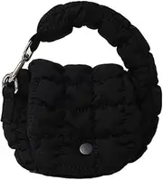 [YFGBCX] Cute Mini Purse Puffer Tote Bag for Women, Quilted Handbag Small Nylon Clutch Purse Lightweight and Easy to Carry