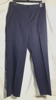 JH Collectibles Polyester Spandex Stretch Pants Women's Blue- Size 8 Regular