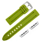 APPLE WATCH / 蘋果手錶替用錶帶 蘋果錶帶 加厚 運動型 矽膠錶帶 綠色 / 804-13-GN