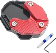 Motorcycle Bike Kickstand Extender - Foot Pad Support Plate | Aluminum Alloy Support Plate Extension Mat, Rustproof, Widened Modified Accessories for Secure Parking On Hot Pavement, Grass