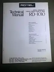 Rotel RD-1010 3 Head Stereo Cassette Deck Owners Manual Photocopy ND85201+