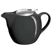 Avanti Camelia Black Ceramic Teapot/Stainless Steel Infuser/Dishwasher/750ml