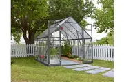 Maze Walk in Polycarbonate Greenhouse Grey Frame 8ft x 8ft