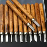 Wood Lathe Chisel Set Woodworking Turning Tools/Cutting Carving LOVE