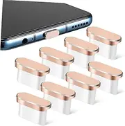 Angoily 8Pcs Type C Dust Plugs C Port Caps for Phones Compatible with Type C Devices Easy Installation Sleek Design for Dust Protection