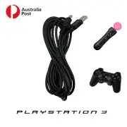 3M USB Charging Cable Lead Mini USB - Sony Playstation 3 Controller Move Motion