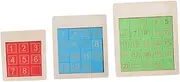 UPKOCH 3pcs Sliding Number Puzzle Game for Boys and Girls Number Cognition Toys Toddlers Toys Smooth Surface and Anti-Drop Design