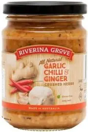 Riverina Grove Garlic Chili & Ginger Sauce G/F 240g