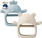 2 Pakc Silicone Baby Teething Toys| Baby Hand Teether Mitten for Sucking Needs|