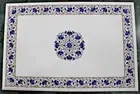 48" x 30" Marble Inlay Coffee Table Top Pietra Dura Stone Inlaid Table Top