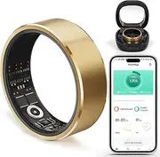 Health Tracker Fitness Ring Smart Ring for Health Monitor Men Women Gold(11#)