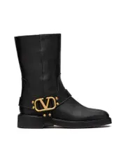 Valentino Garavani Square Toe Vlogo Signature Boots