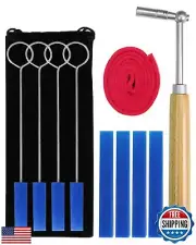 13 Pcs Professional Piano Tuning Kit, Piano Tuner Hammer Mute Kit Tools, Pian