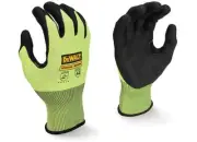 Radians DPG833TXL DeWalt DPG833T Hi-Vis HPPE Cut Touchscreen Glove Green Size XL