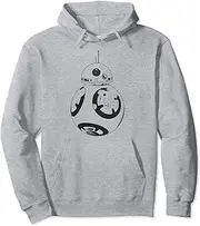[STAR WARS] Black And White BB-8 Pullover Hoodie