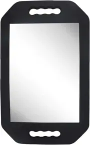 Handle Mirror Large Hand Mirror with Double Handle - Rectangular Hand Held Mir