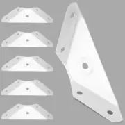 12 Pcs Corner Bracket Metal Corner Brace Corner Support Trapeziform White