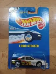 1990 HOTWHEELS "T-BIRD STOCKER" VHTF POINTS BLUE CARD #88, Chrome UH Wheels