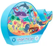 Learning Can Be Fun - Under the Sea: Whale Shaped Floor Puzzle