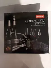 Demenades Wine Bottle Opener Corkscrew Set w/Stoppers, Drip Ring Foil & Cutter