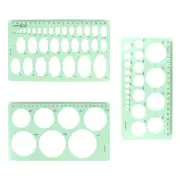 3 Pcs Buliding Templates Rulers Circle Stencil Circle Templates Drafting