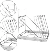 Pull Out Trash Can Holder Waste Container Adjustable Practical Metal Rack Trash