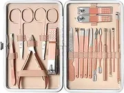 Nail Grooming Kit | Professional Manicure Kit,Nail Care Tools with Case, Manicure Set for Women and Men, Nail Clippers Set for Travel and Grooming