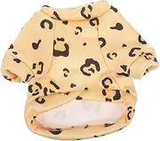 Pet Winter Coat for Dogs and Cats Warm and Comfortable Apparel for Pets Easy to Wear Cartoon Print Design for Daily Walks Machine Washable Leopard Print