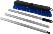 3621961814 Sweep Complete Aluminum Handle Floor Sweep with Squeegee, Plastic Bri