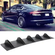 Black Rear Bumper Diffuser 5 Fins Spoiler Lip Splitter For Jaguar XF 2008-2024 (for: Jaguar)