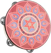 ERINGOGO Tambourine Drum for Dance Hand Held Percussion Instrument Boys and Girls Musical Instrument Enhance Dance Performances