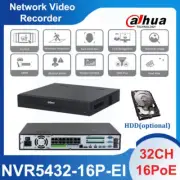 Dahua 32CH 16PoE 4SATA NVR5432-16P-EI 32MP WizSense NVR Face Recognition Lot