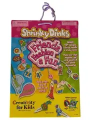 Shrinky Dinks Friends Fashion & Fun Craft Set 40 Designs Color Bake & Shrink