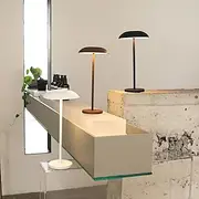 New Cordless LED Table Lamp Mushroom Portable USB Rechargeable Desk Light with Dimmable Wireless Touch for Outdoor Restaurant Patio Bars