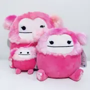 Squishmallows Caparinne The Big Foot Size 10" 7" Clips 3.5” BNWT KellyToy BUNDLE