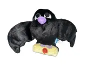 Bark Box Plush Dog Toy Crow Bird Crinkle Squeak Medium Large